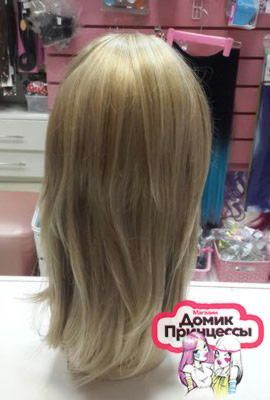 Фото Парик из искусственных волос стильная стрижка с челкой цвет Z-L16/613 с мелированием - магазин  "Домик Принцессы"