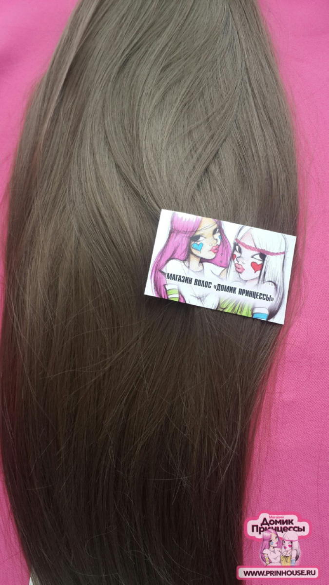 Фото Волосы на заколках искусственные 8 лент термо цвет 18 длина 60 см - магазин  "Домик Принцессы"