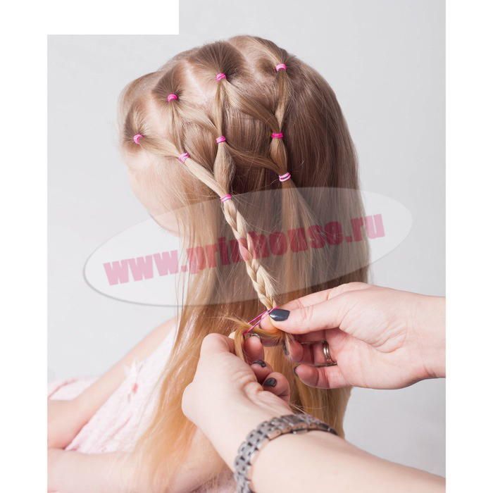 Фото Набор резинок для волос с ароматом дыни цвет розовый - магазин  "Домик Принцессы"