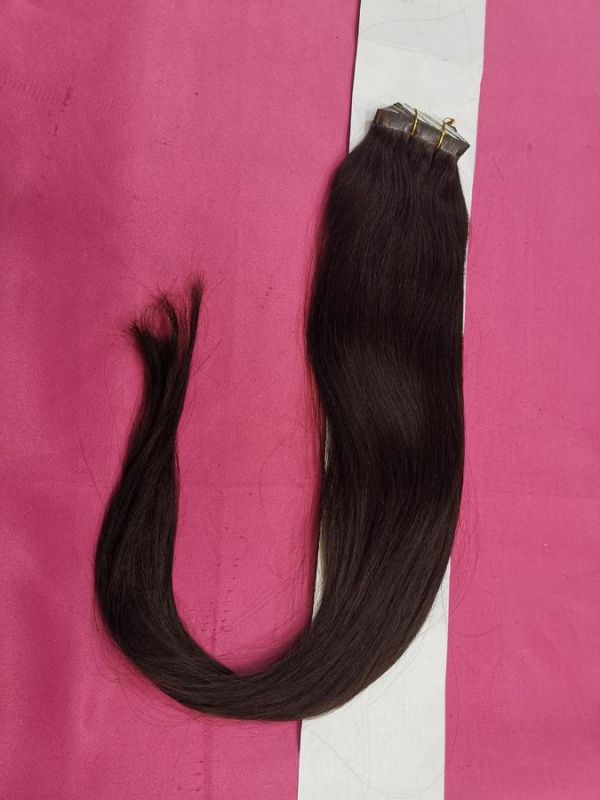 Фото Натуральные  волосы для ленточного наращивания 70см цвет 2 - магазин  "Домик Принцессы"