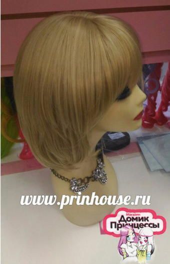 Фото Парик модная стрижка термо цвет 19 пшеничный блонд - магазин  "Домик Принцессы"