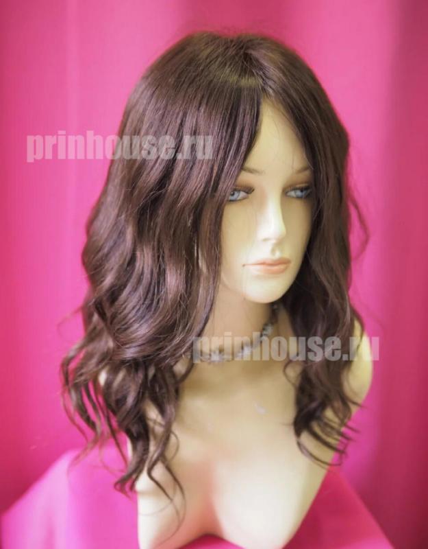 Фото Натуральный парик из славянских волос локоны цвет шоколад - магазин  "Домик Принцессы"