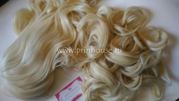 Фото Парик супер длинный искусственный косплей блонд 100 сантиметров - магазин  "Домик Принцессы"