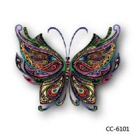 Фото Временная татуировка разноцветная бабочка - магазин  "Домик Принцессы"