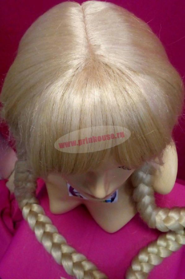 Фото Парик СНЕГУРОЧКА с супер длинными косами цвет снежный блонд - магазин  "Домик Принцессы"
