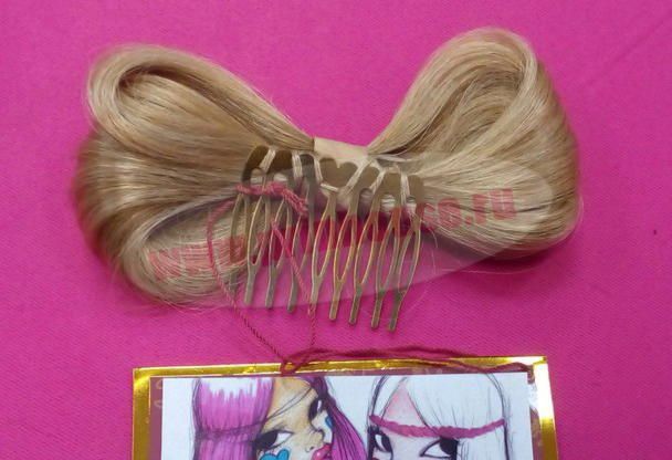 Фото Бант из волос на заколке "Леди Гага" цвет №24B - магазин  "Домик Принцессы"