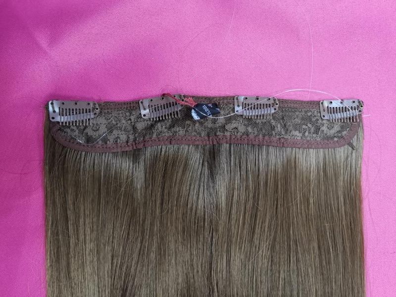 Фото Волосы прямые на леске искусственные цвет 12 русый - магазин  "Домик Принцессы"