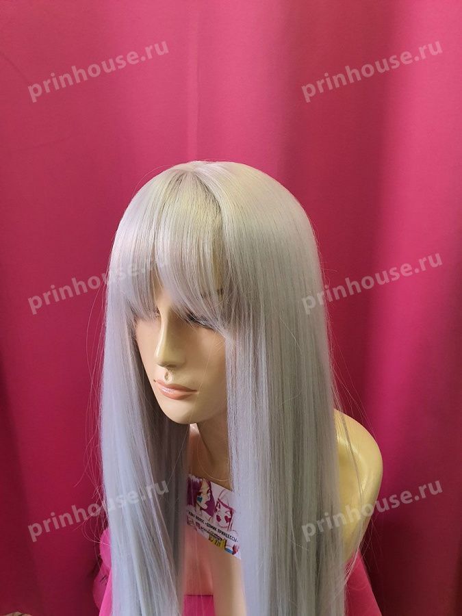 Фото Парик из японского канекалона супердлинный цвет светло-серый - магазин  "Домик Принцессы"