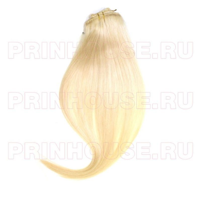 Фото Волосы на заколках 55 см 8 лент прямые цвет №60 - магазин  "Домик Принцессы"