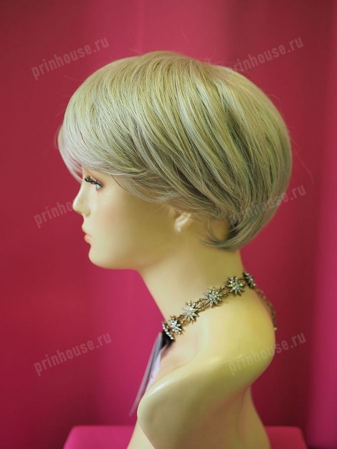 Фото Парик стильная короткая стрижка Цвет 101 Холодный блонд - магазин  "Домик Принцессы"