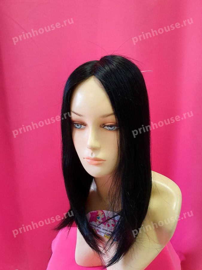 Фото Система замещения волос из натуральных волос цвет черный 1 - магазин  "Домик Принцессы"