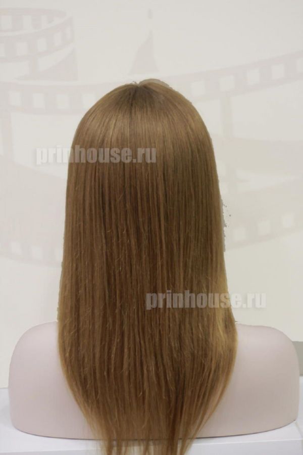 Фото Натуральный парик из славянских волос длинный без челки цвет русый - магазин  "Домик Принцессы"