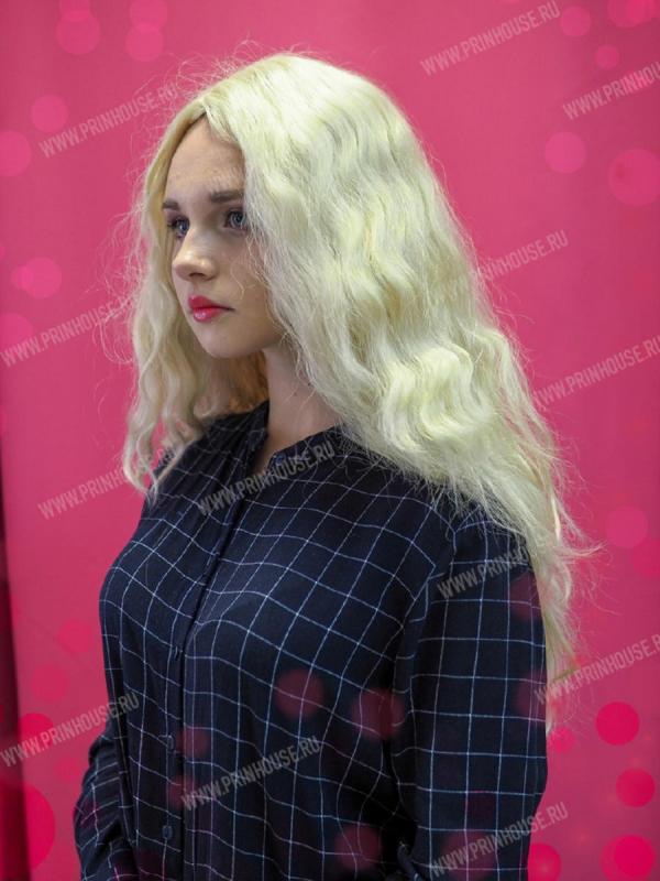 Фото Парик искусственный длинный локоны блонд - магазин  "Домик Принцессы"