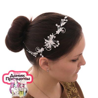 Фото Аксессуар для причёски "Цветы-завитки" арт. 1211325 - магазин  "Домик Принцессы"