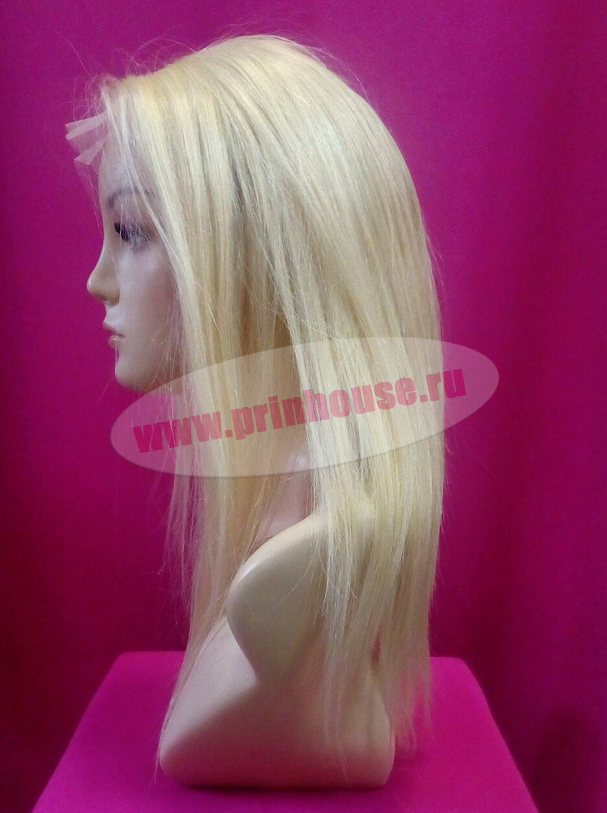 Фото Парик натуральный на сетке цвет блонд без челки - магазин  "Домик Принцессы"