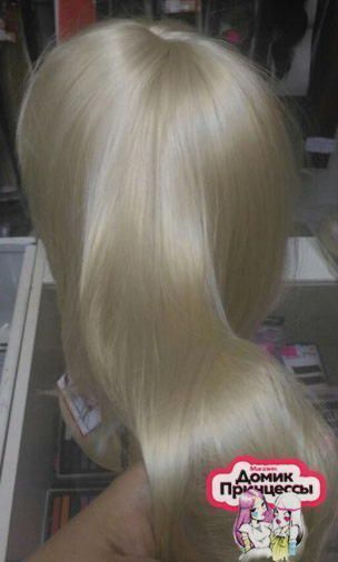 Фото Парик искусственный средней длины с челкой Цвет 613 Блонд - магазин  "Домик Принцессы"