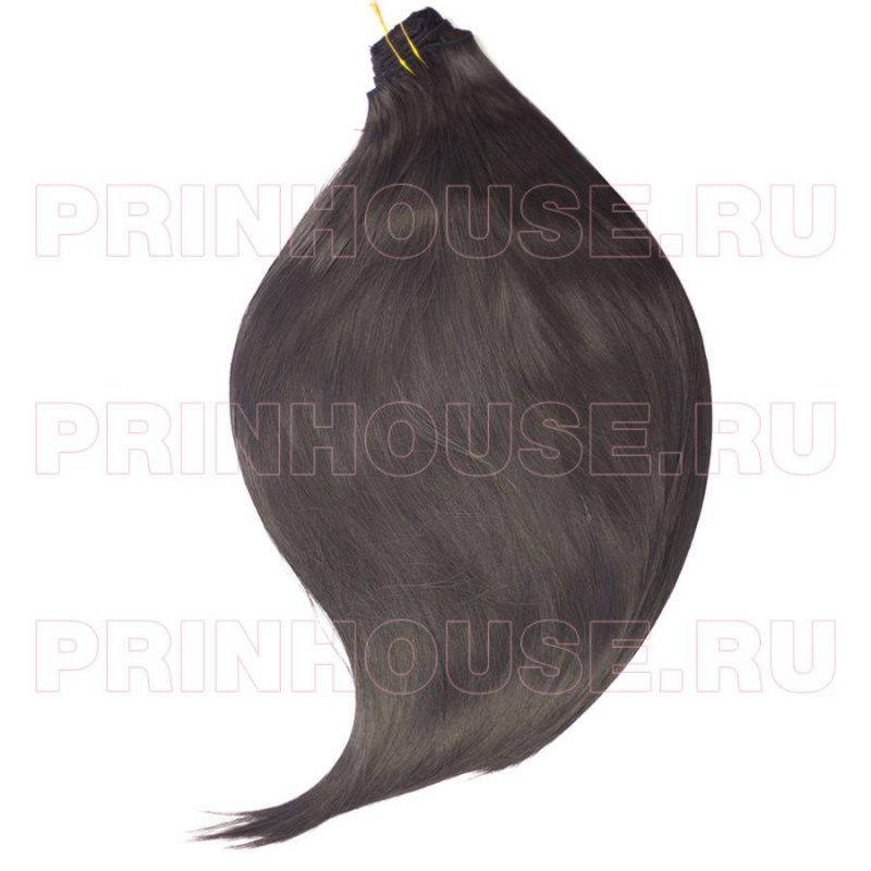 Фото Волосы на заколках искусственные 8 лент термо цвет 2О темный шоколад длина 60см - магазин  "Домик Принцессы"