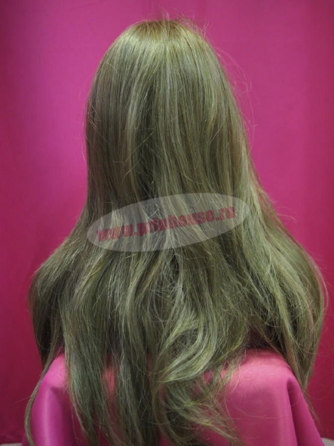 Фото Парик на сетке из натуральных волос длинный русый - магазин  "Домик Принцессы"