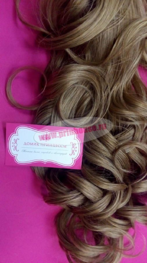 Фото Хвост на крабе из искусственных волос термо цвет 15 - магазин  "Домик Принцессы"