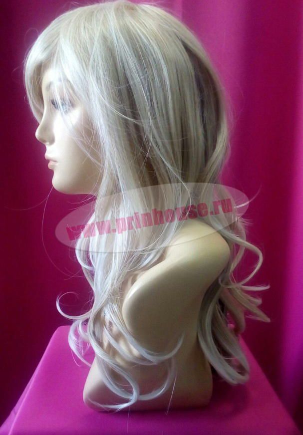 Фото Парик из искусственных волос длинный локоны Термо цвет пепельный LG26T613A - магазин  "Домик Принцессы"