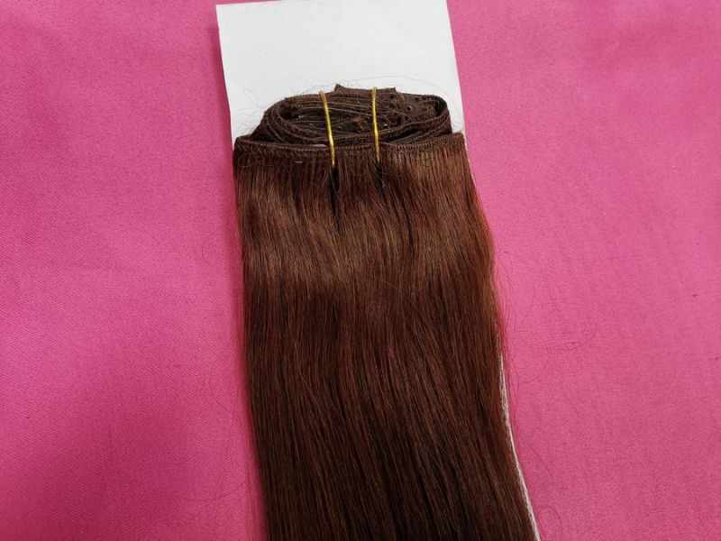 Фото Волосы на заколках натуральные 55см 100гр цвет 34 - магазин  "Домик Принцессы"