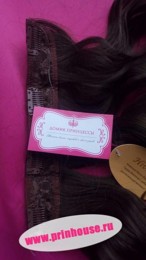 Фото Волосы локоны на леске искусственные цвет #8 светло-русый - магазин  "Домик Принцессы"