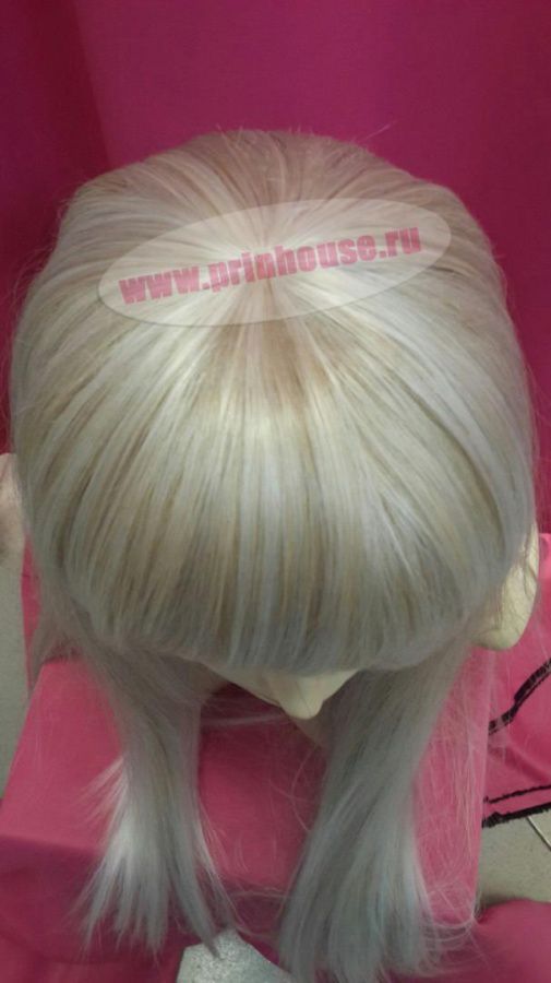Фото Парик термо длинный с прямой челкой цвет l626T613A блонд - магазин  "Домик Принцессы"