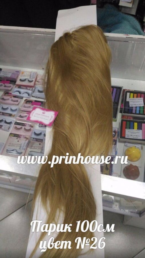 Фото Парик искусственный 100 см цвет 26 песочный блонд - магазин  "Домик Принцессы"