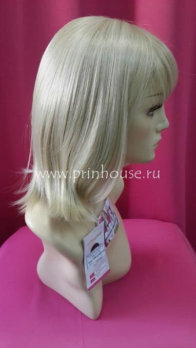 Фото Парик стильная стрижка с челкой термо Цвет 122 платиновый блонд - магазин  "Домик Принцессы"