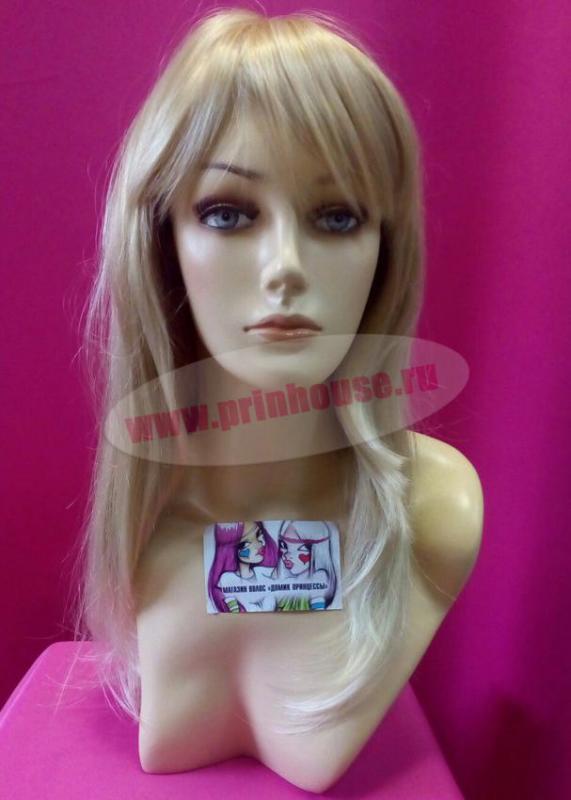 Фото Парик из искусственных волос длинный блонд локоны цвет 24BT613 - магазин  "Домик Принцессы"