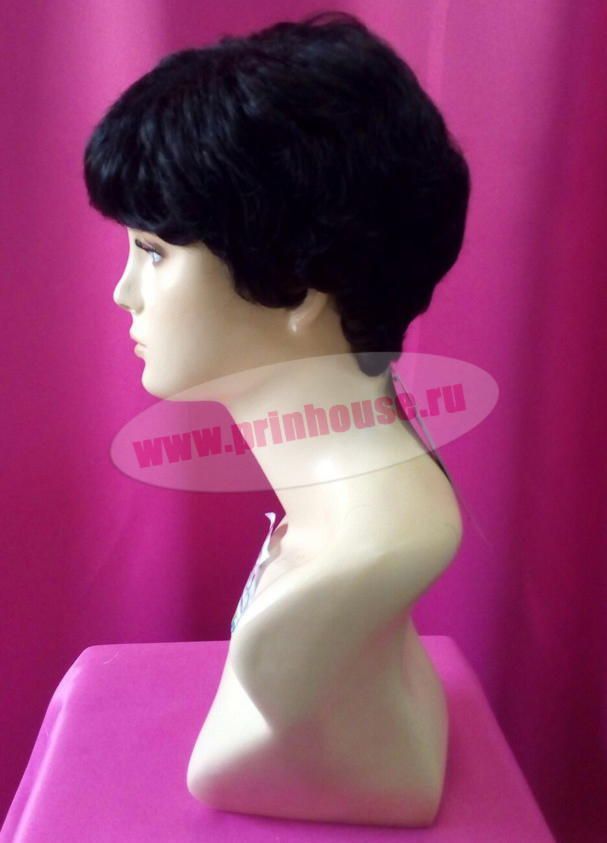 Фото Парик мужской короткая стрижка из искусственного волоса цвет №1 - магазин  "Домик Принцессы"