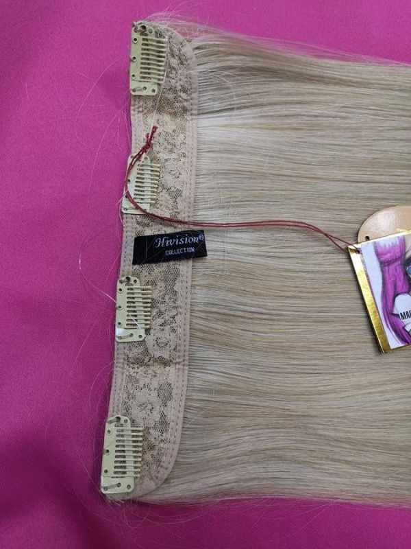 Фото Волосы прямые на леске искусственные цвет 24bt613 мелированный блонд - магазин  "Домик Принцессы"