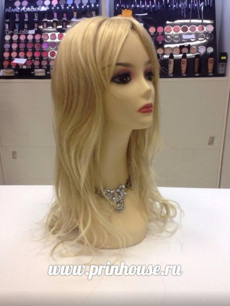 Фото Парик длинный искусственный Цвет 24bt613 Микс-блонд с локонами арт.BRO715 - магазин  "Домик Принцессы"