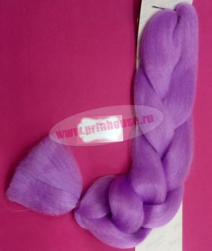 Фото Канекалон для афрокосичек 200 грамм цвет фиолетовый - магазин  "Домик Принцессы"