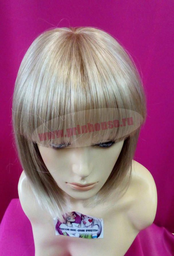 Фото Парик короткая филированная стрижка с челкой цвет блонд 15bt613 - магазин  "Домик Принцессы"
