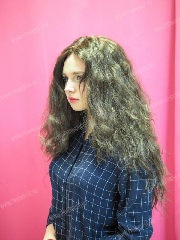 Фото Парик из искусственного волоса цвет 8 светлый шоколад - магазин  "Домик Принцессы"