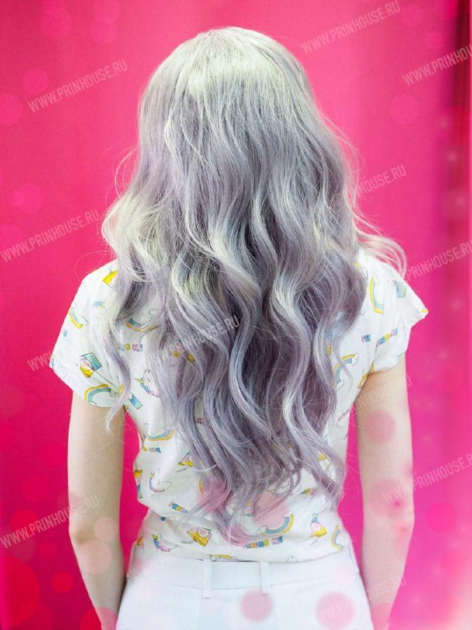 Фото Парик на сетке из искусственных волос серые локоны WEEKEND - магазин  "Домик Принцессы"