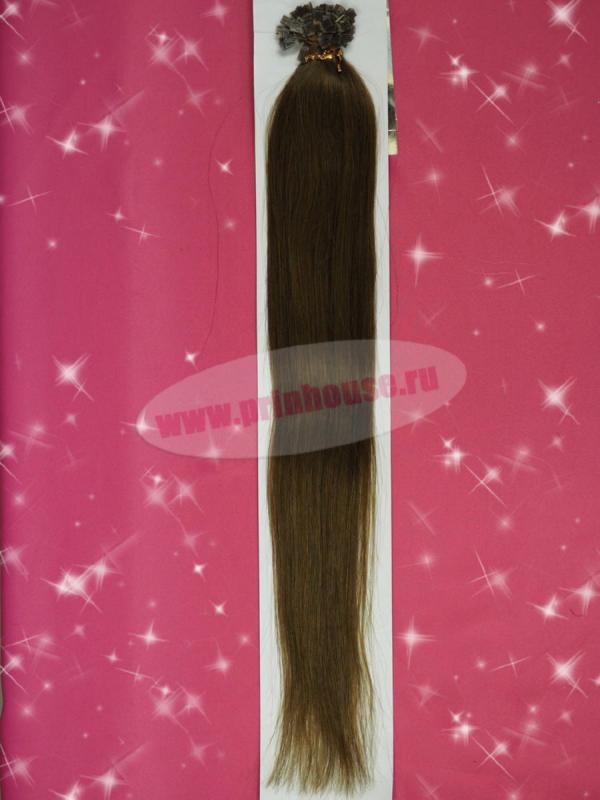 Фото Волосы натуральные на капсулах 55см цвет 8 - магазин  "Домик Принцессы"