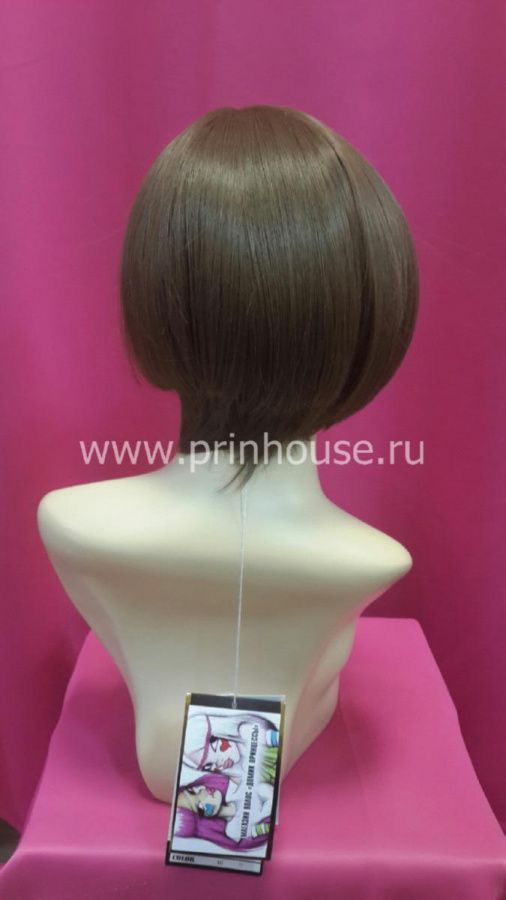 Фото Парик термо короткий ассиметричная стрижка цвет русый #10 - магазин  "Домик Принцессы"