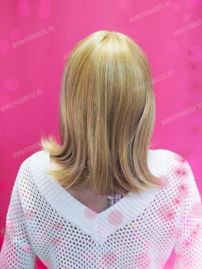 Фото Парик моно длинное каре из натуральных волос цвет 15Н613 - магазин  "Домик Принцессы"