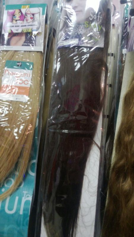 Фото Волосы на заколках 55 см 8 лент прямые цвет №9 - магазин  "Домик Принцессы"
