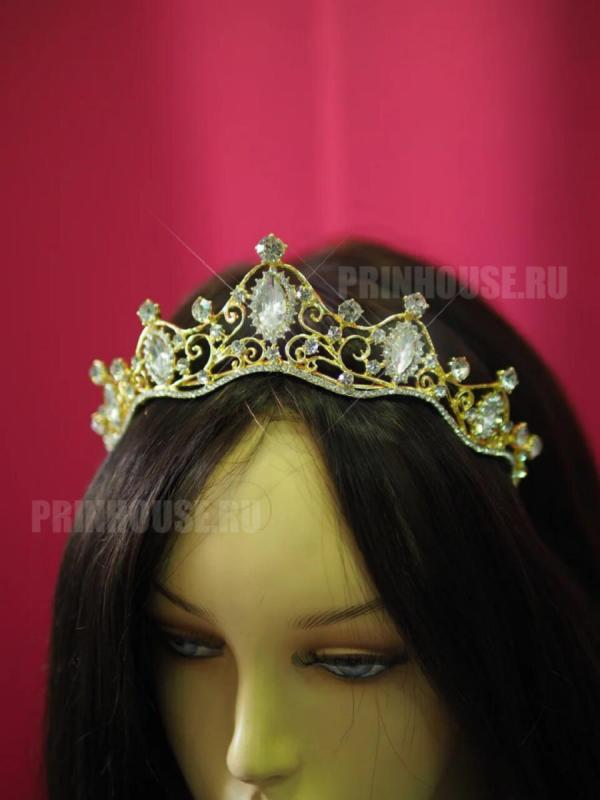 Фото Диадема для волос королевские кристаллы - магазин  "Домик Принцессы"