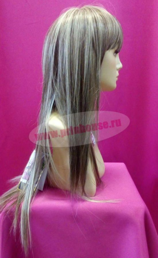 Фото Парик из искусственных термо волос прямой цвет 12HL26 - магазин  "Домик Принцессы"