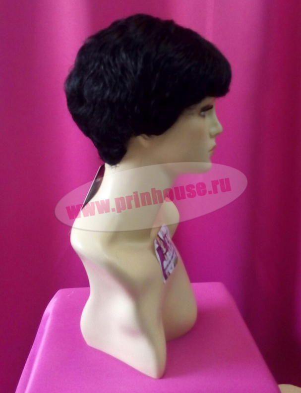 Фото Парик мужской короткая стрижка из искусственного волоса цвет №1 - магазин  "Домик Принцессы"
