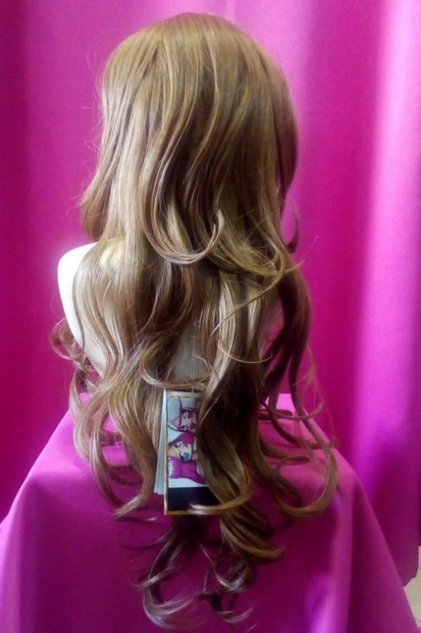 Фото Парик из искусственных волос длинный локоны Термо цвет 27 - магазин  "Домик Принцессы"