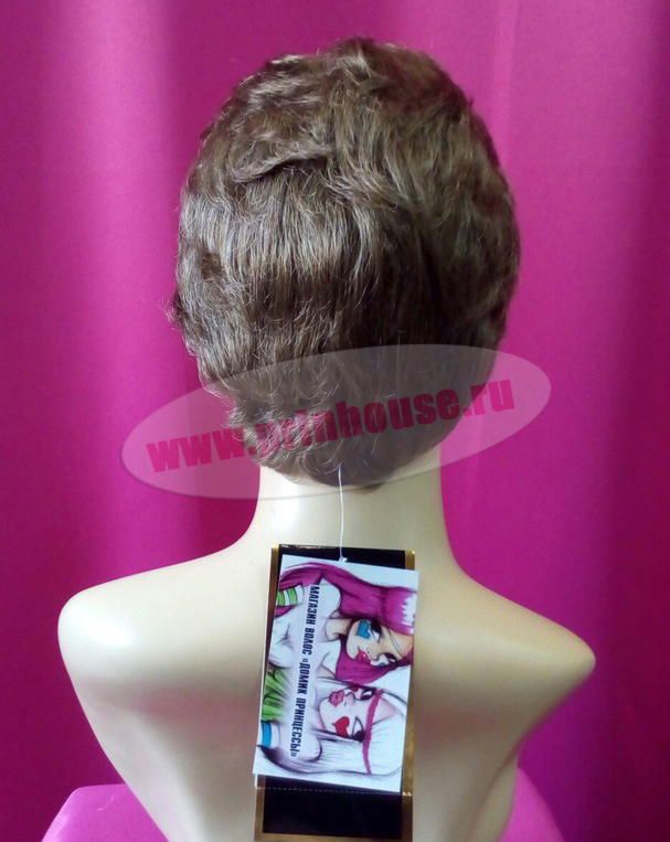 Фото Парик мужской короткая стрижка из искусственного волоса цвет №14 - магазин  "Домик Принцессы"