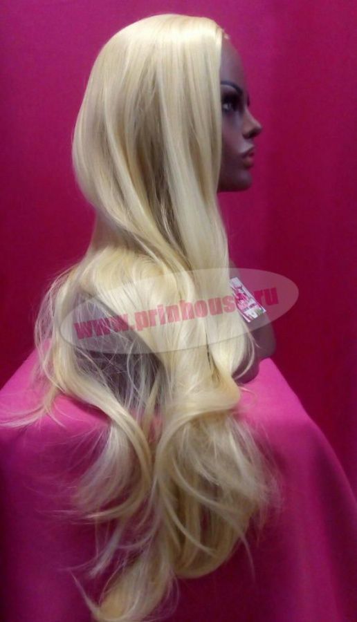 Фото Парик искусственный длинные волосы цвет блонд - магазин  "Домик Принцессы"