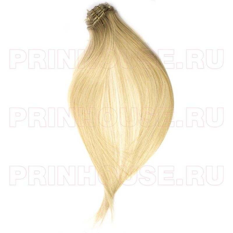 Фото Волосы на заколках искусственные 8 лент термо цвет 24H613 черный длина 60см - магазин  "Домик Принцессы"