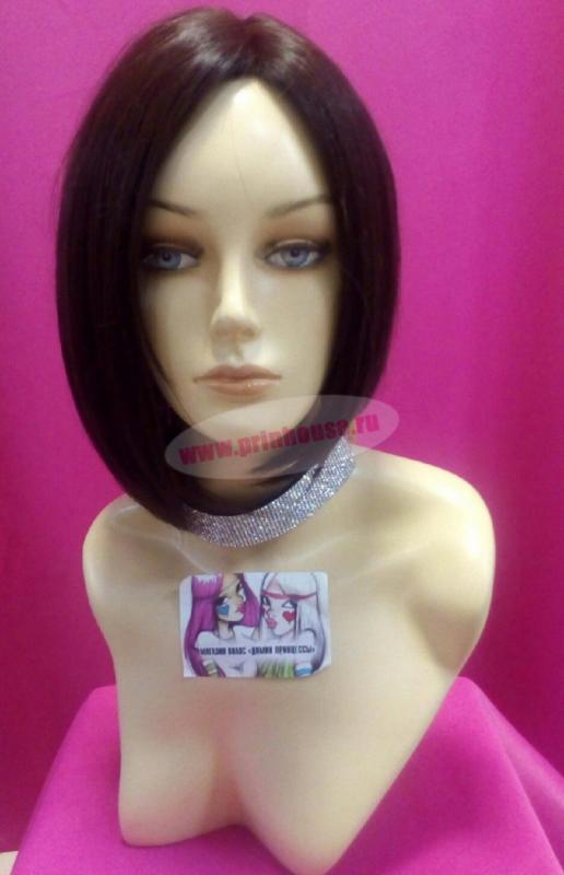 Фото Облегченный термо парик из искусственных волос без челки цвет 6 - магазин  "Домик Принцессы"