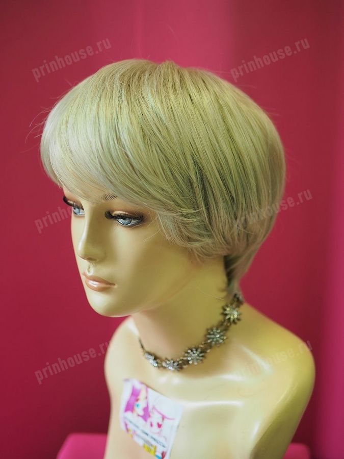Фото Парик стильная короткая стрижка Цвет 101 Холодный блонд - магазин  "Домик Принцессы"